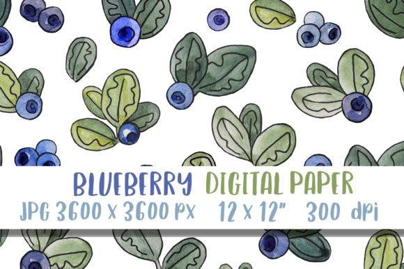Blueberry Digital Paper Seamless Pattern: A Versatile Design Solution