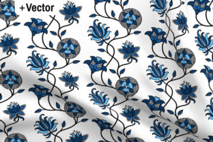 Classic Blue Indian Flowers Pattern: A Timeless Design for Modern Spaces