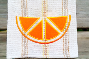 Enhance Your Embroidery Projects with the Citrus Slice Applique Design