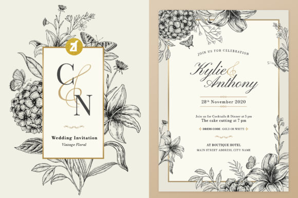Hydrangea Vintage Wedding Invitation: A Strategic Choice for Memorable Celebrations