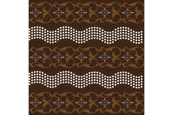 Javanese Batik with Modern Dark Brown