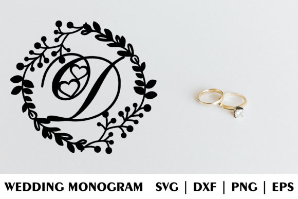 Letter D of Wedding Decorative Monogram: A Unique and Creative Design for Your Special Day